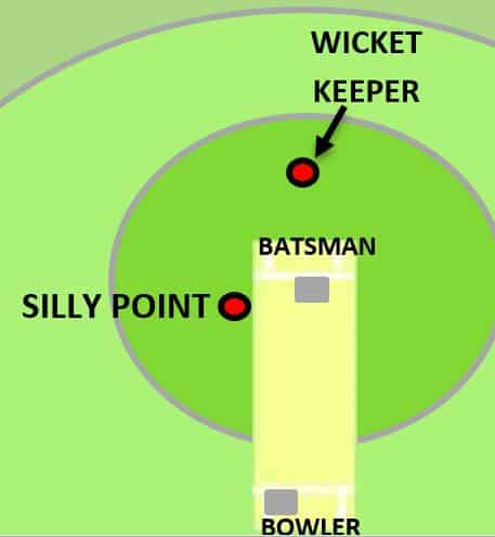 silly point fielding location